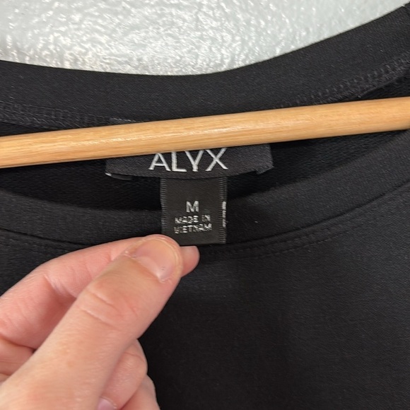 ALYX Black White Gray Striped Hem Women's Top Size M - Picture 4 of 6